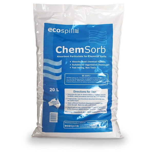 CS20 ChemSorb 20L Chemical Absorbent Powder | zeolite | Ecospill Spill Kits | Chemical spills | Spill clean up | brisbane | sydney | melbourne | perth | leading chemical absorbent